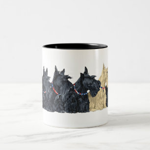 Tasse 2 Couleurs Térriers écossais noirs et roux