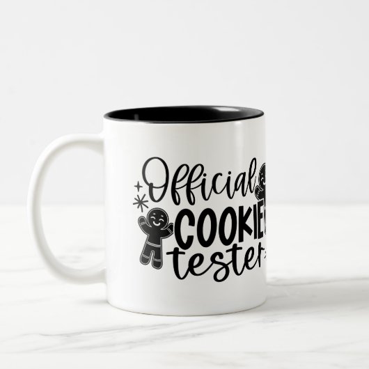 Tasse 2 Couleurs Testeur officiel de cookies (Gauche)