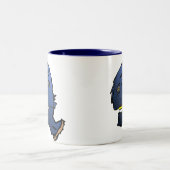 Tasse 2 Couleurs Tête bleue (Centre)