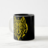 Tasse 2 Couleurs Tête de loup (Devant gauche)