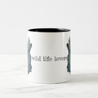 Tasse 2 Couleurs Tête de loup minimaliste