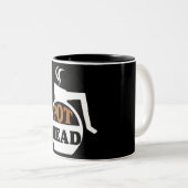 Tasse 2 Couleurs Tête de pot/café (Devant droit)