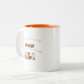 Tasse 2 Couleurs Tête sur talons pour livres (Devant gauche)