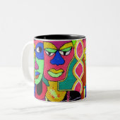 Tasse 2 Couleurs Têtes 2, têtes 2 (Devant gauche)