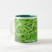 Tasse 2 Couleurs Têtes de haricots verts ! (Devant gauche)