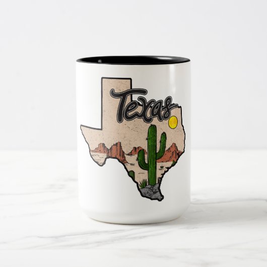 Tasse 2 Couleurs Texas (Centre)