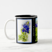 Tasse 2 Couleurs Texas Bluebonnets (Gauche)