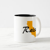 Tasse 2 Couleurs Texas Born, Californie (Devant droit)