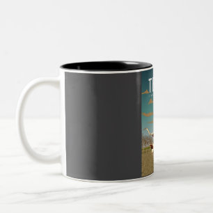 Tasse 2 Couleurs Texas États-Unis Vintage Retro États-Unis