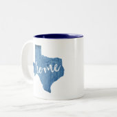 Tasse 2 Couleurs Texas Home Wood Grain (Devant gauche)