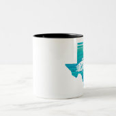 Tasse 2 Couleurs Texas Wave Fishing (Centre)