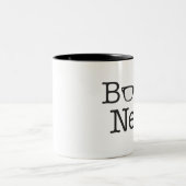 Tasse 2 Couleurs Texte drôle nerd de lunettes de livre (Centre)