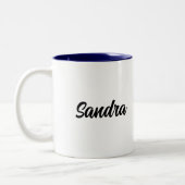 Tasse 2 Couleurs Texte personnalisé, bénissez votre cœur créatif (Gauche)