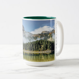 Tasse 2 Couleurs Texte personnalisé Monténégro