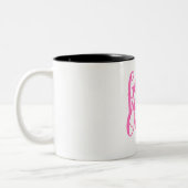 Tasse 2 Couleurs Texte positif Bonnes vibes seulement (Gauche)