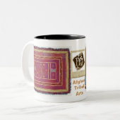 Tasse 2 Couleurs Textile afghan de mariage (Devant gauche)
