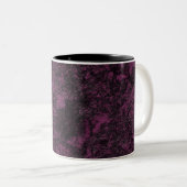 Tasse 2 Couleurs Texture en cuir bordeaux (Devant droit)