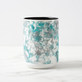 Tasse 2 Couleurs texture gris turquoise et marbre blanc (Centre)