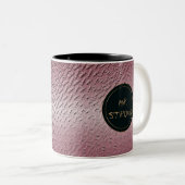 Tasse 2 Couleurs texture pourpre métallique (Devant droit)