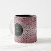 Tasse 2 Couleurs texture pourpre métallique (Devant gauche)