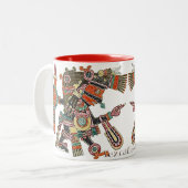 Tasse 2 Couleurs Tezcatlipoca - miroirs de tabagisme (Devant gauche)
