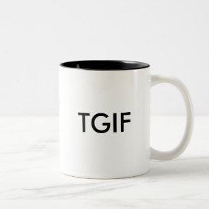 TASSE 2 COULEURS TGIF