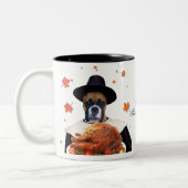 Tasse 2 Couleurs Thanksgiving Boxer (Gauche)