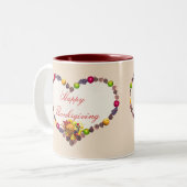 Tasse 2 Couleurs Thanksgiving Heart (Devant gauche)