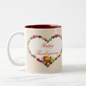 Tasse 2 Couleurs Thanksgiving Heart (Gauche)