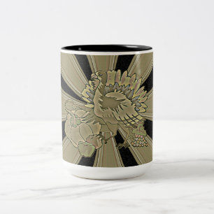 Tasse 2 Couleurs Thanksgiving Turquie sculpté -