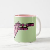 Tasse 2 Couleurs Thé à café Chat Rose (Devant droit)
