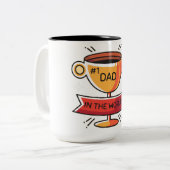 Tasse 2 Couleurs the best dad (Devant gauche)