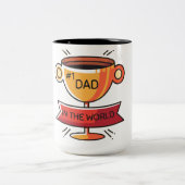 Tasse 2 Couleurs the best dad (Centre)