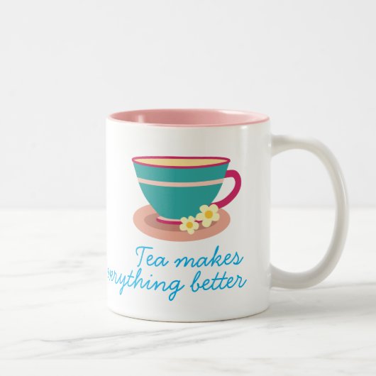 Tasse 2 Couleurs Thé chamomile pour les amateurs de thé (Droit)