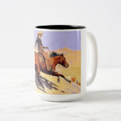 Tasse 2 Couleurs The Cowboy (par Frederic Remington) (Devant droit)