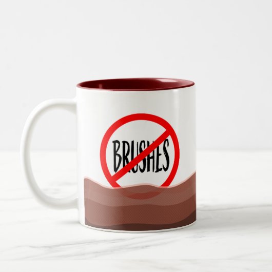 Tasse 2 Couleurs Thé des artistes pas de pinceaux (Gauche)