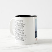 Tasse 2 Couleurs The Edmund Fitzgerald with Crew Names (Devant gauche)