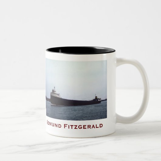 Tasse 2 Couleurs The Edmund Fitzgerald with Crew Names (Droit)