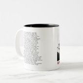 Tasse 2 Couleurs The Edmund Fitzgerald with Crew Names (Devant gauche)