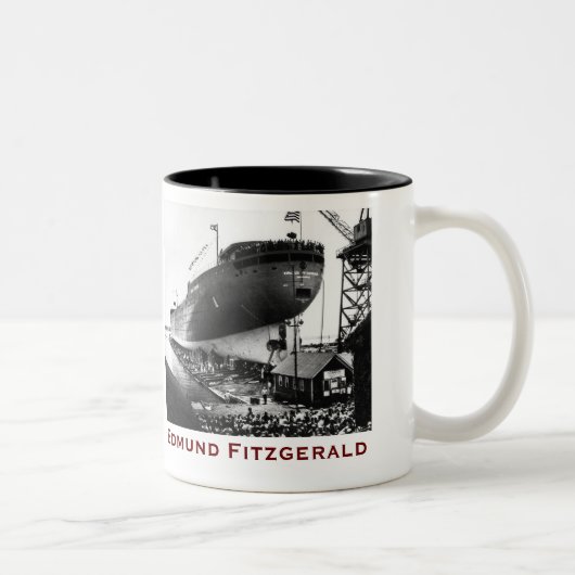 Tasse 2 Couleurs The Edmund Fitzgerald with Crew Names (Droit)