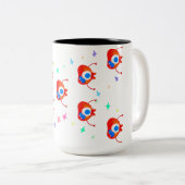 Tasse 2 Couleurs The Glitchy Stardust Monster (Devant droit)