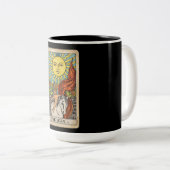 Tasse 2 Couleurs The Sun Tarot (Devant droit)