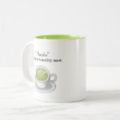 Tasse 2 Couleurs Thé Vert Matcha (Devant gauche)