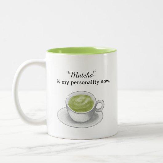 Tasse 2 Couleurs Thé Vert Matcha (Gauche)
