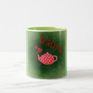 Tasse 2 Couleurs Théière rose pour le thé à cinq heures