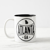 Tasse 2 Couleurs Thème de baseball Atlanta (Gauche)
