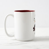 Tasse 2 Couleurs Thème de fantôme drôle (Gauche)