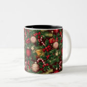 Tasse 2 Couleurs thème de Noël (Devant droit)