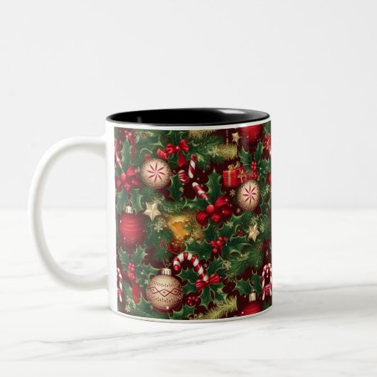 Tasse 2 Couleurs thème de Noël (Gauche)