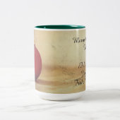 Tasse 2 Couleurs thème de Noël avec boule de Noël (Centre)